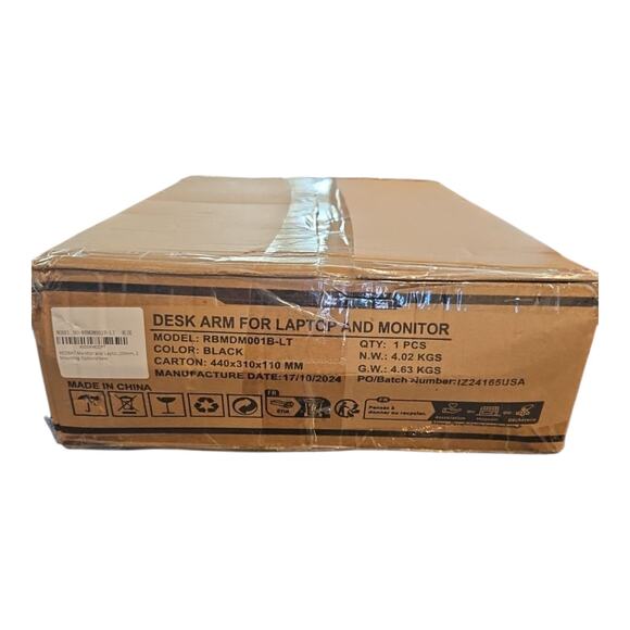 Redbat Monitor and Laptop Mount Stand, Fully Adjustable Monitor Arm - Picture 8 of 8